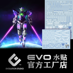 EVO-PG17水贴 可用于万代 PG能天使 GN-001 GUNDAM EXIA 00 荧光