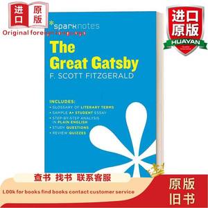 英文原版 Great Gatsby 伟大的盖茨比 SparkNotes Literature