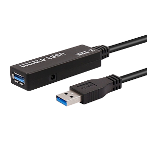 力特USB3.0延长线带电源信号放大增强器主动式均衡器5米驱动芯片