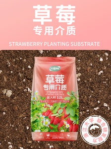 虹越花彩师草莓专用营养土种植土泥炭土花土果树种菜养花通用专用