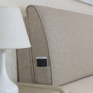 可定制科技布实木床头软包靠垫防撞沙发靠枕可拆洗自粘榻榻米靠背