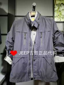 JEEP新款JW19WJ026M国内专柜代购男士合身版休闲外套夹克上衣