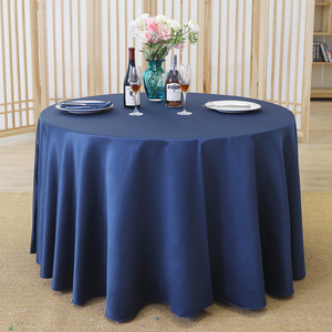 酒店中西餐厅纯色正方形圆形家用布艺台布台裙加厚绸缎双面缎桌布