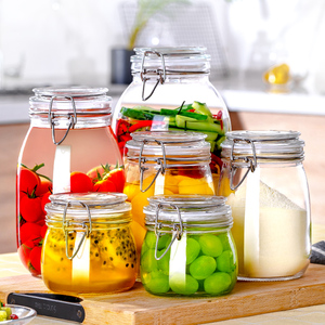 密封罐玻璃瓶带盖食品级蜂蜜罐酵素瓶家用泡酒瓶咸菜腌菜泡菜坛子