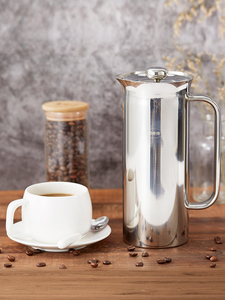 思乐得法压壶咖啡壶不锈钢办公手冲咖啡家用过滤冲泡滤压式大容量