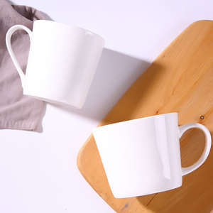 杯子创意个性家用奶茶杯子白色马克杯陶瓷办公室水杯咖啡杯牛奶杯