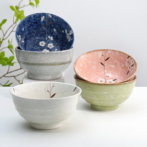 日本美浓烧樱花颜值面碗日式大号拉面碗和风陶瓷釉下彩餐具专用碗