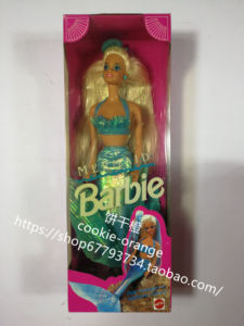 预 Barbie Mermaid 1991 美人鱼芭比娃娃 头发可变色 稀有