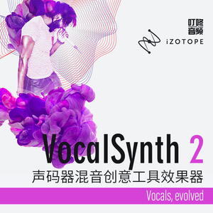 iZotope VocalSynth 2 声乐效果和声插件 声码器 正版 叮咚音频