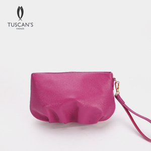 TUSCAN'S羊皮手机包手拿包小手包女大容量真皮手腕包零钱手抓包