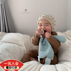 丹麦代购SAGA Copenhagen新款婴幼儿宝宝ins大鹅柔软有机棉安抚巾