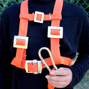 五金防护工具防坠器惠安2斤3米双背半身带防坠悬挂式登山绳安全带