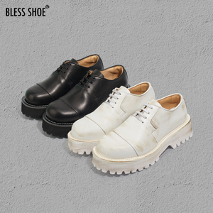 BLESS SHOE X kikat DERBY 固特异工艺厚底德比鞋 全真皮大头皮鞋