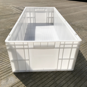大号白色塑料周转箱收纳箱长方形养鱼养龟过滤水箱EU物流箱整理箱