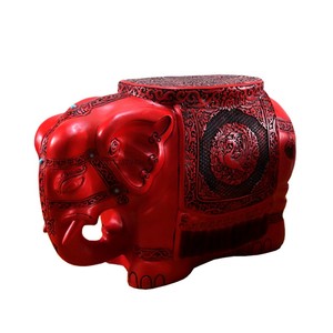 雕漆剔红漆器象扬州漆器厂家直销凳子换鞋凳大象