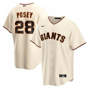 美职棒球联盟 Giants 旧金山巨人队 Posey波西球衣棒球服开衫短袖