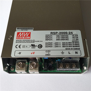 台湾明纬PFC可调电压可并联电源 RSP-2000-24  2000W 24V80A 全新