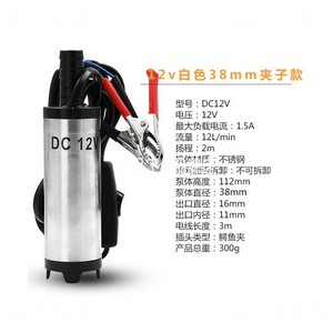 新款12V24V直流柴油抽水加油机 厂价 电动抽油泵小型潜水吸油泵