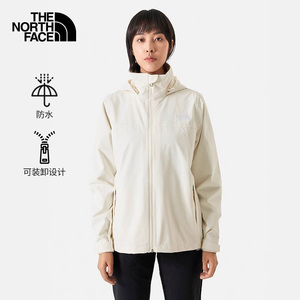 TheNorthFace北面冲锋衣女SANGRO户外月光白防水透汽可加内胆88FY