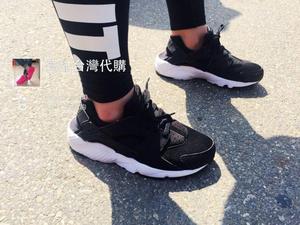 鸟儿台湾代購耐克Nike Huarache Run GS 黑白 武士 654275-011