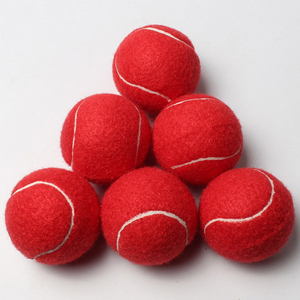 红色网球彩色球高弹减压训练网球洗衣按摩泰迪柯基宠物网球道具球