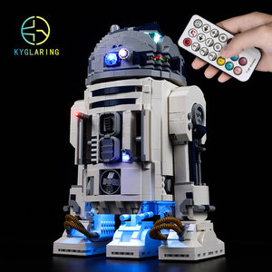 KY适用 乐高75308星球大战机器人R2-D2卢卡斯50周年纪念积木灯饰