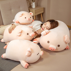趴趴猪玩偶布娃娃床上睡觉超软抱枕可爱猪猪公仔女生毛绒玩具礼物