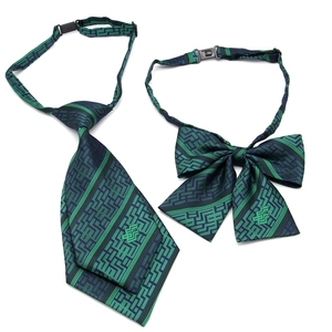 邮政储蓄银行女士衬衣领带领结时尚职业领花绿色男易拉得拉链领带
