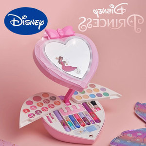 迪士尼公主彩妆盒女孩玩具儿童化妆品镜子收纳口红指甲油生日礼物