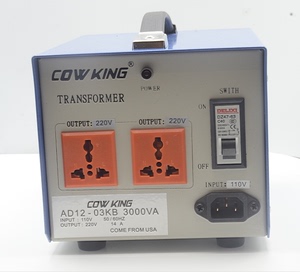 美国COW KING《牛王》100%标准纯铜足功率110V转220V 3000W变压器