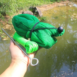 小鱼护渔具无结大容量网袋便携可折叠多功能网兜速干结实装鱼