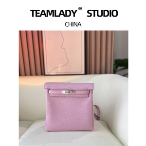 [TEAMLADY]凯莉包手缝清新软糯TOGO牛皮双肩包女背包高级感大容量