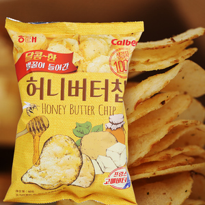 韩国食品进口零食海太蜂蜜黄油薯片60g膨化烤土豆片香脆马铃薯片