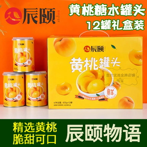 辰颐物语黄桃罐头橘子罐头蜜橘罐头水果罐头礼盒装