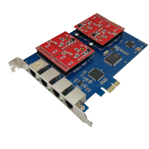深简TDM400P/TDM400E/TDM410E/AXE400P四路语音卡Asterisk卡 4路语言卡 模拟电话卡支持FreePBX配FXO/FXS模块