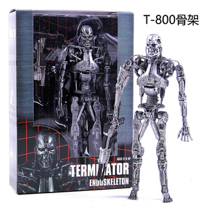 NECA 39859 终结者 骨架 T800 7寸可动人偶手办模型盒装玩具摆件