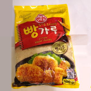 韩国不倒翁油炸香酥面包糠炸鸡排洋葱圈用进口面包屑面包渣500g