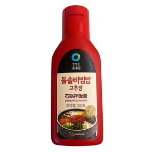 韩国进口调味料清净园石锅拌饭酱300g 辣椒酱甜辣酱炒年糕冷面酱