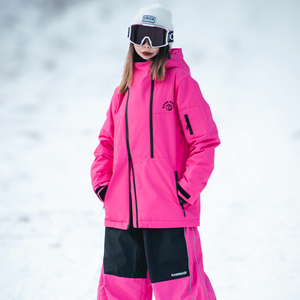 2024新款滑雪服上衣女款男款加厚防水耐磨简约新潮雪服