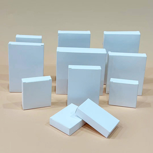 现货白色纸盒通用加厚方形小纸盒包装盒定制空白卡纸盒子中性彩盒