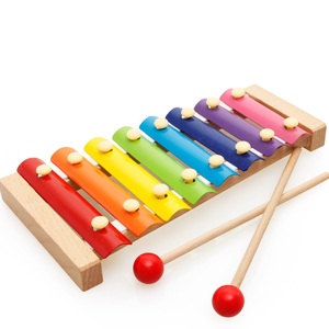 木制八音手敲琴小木琴男孩女孩宝宝早教木质音乐乐器益智儿童玩具