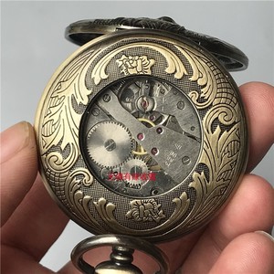仿古怀表翻盖链子 民国老式钟表古代发条机械表 复古装饰挂件铜表