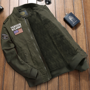 美国空军飞行员军装夹克春秋男工装青年特种兵军衣牛仔外套棒球服