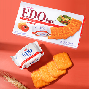 韩国进口EDOpack薯仔饼干薄脆小包装番茄味土豆饼休闲代餐零食品
