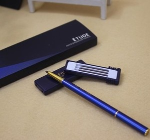 正品爱 丽蓝盒眉笔旋转自动细防水眉笔送替换笔芯持久上色