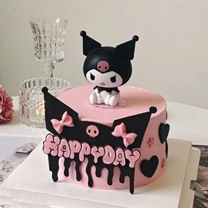 库洛米蛋糕装饰摆件网红卡通可爱公仔女生女孩周岁生日甜品台插件