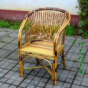 竹子圈椅办公椅竹家具休闲喝茶椅靠背扶手椅子懒人老式沙发竹椅子