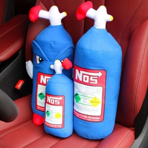 汽车nos氮气瓶抱枕车载靠枕创意腰靠改装颈枕靠垫氮气头枕车改装