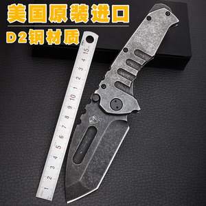 进口高硬度小刀D2钢户外折刀野外求生刀具防身折叠刀重型大号军刀