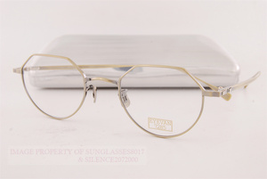 新款！ Eyevan 7285 钛金属眼镜框架 177 901 古董金色 46mm